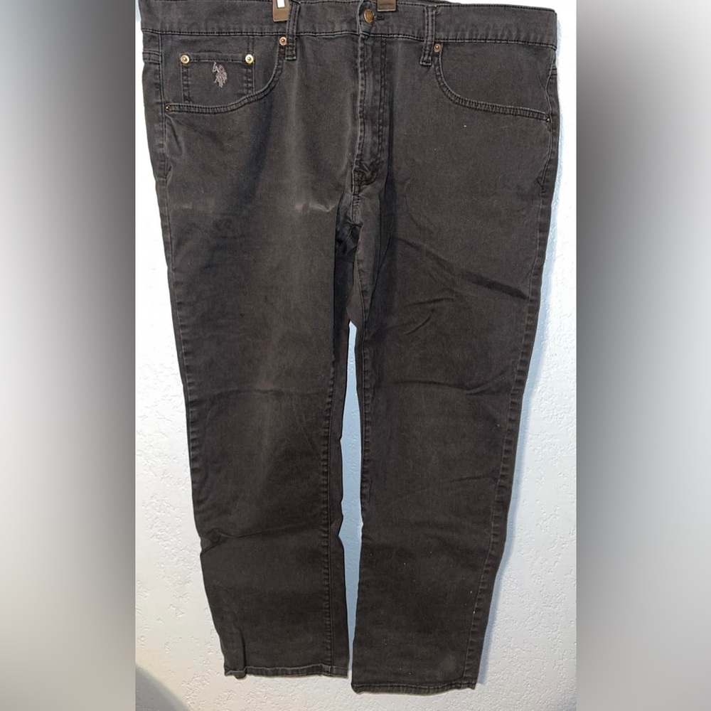 U.S. Polo Assn. Men's Black Chinos - Straight Fit